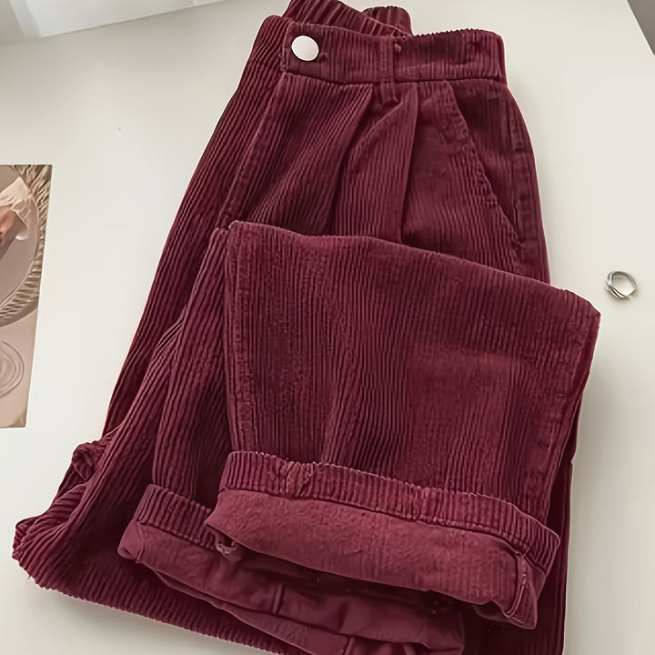 Scholastique | Woven Drape Wide Leg Pants