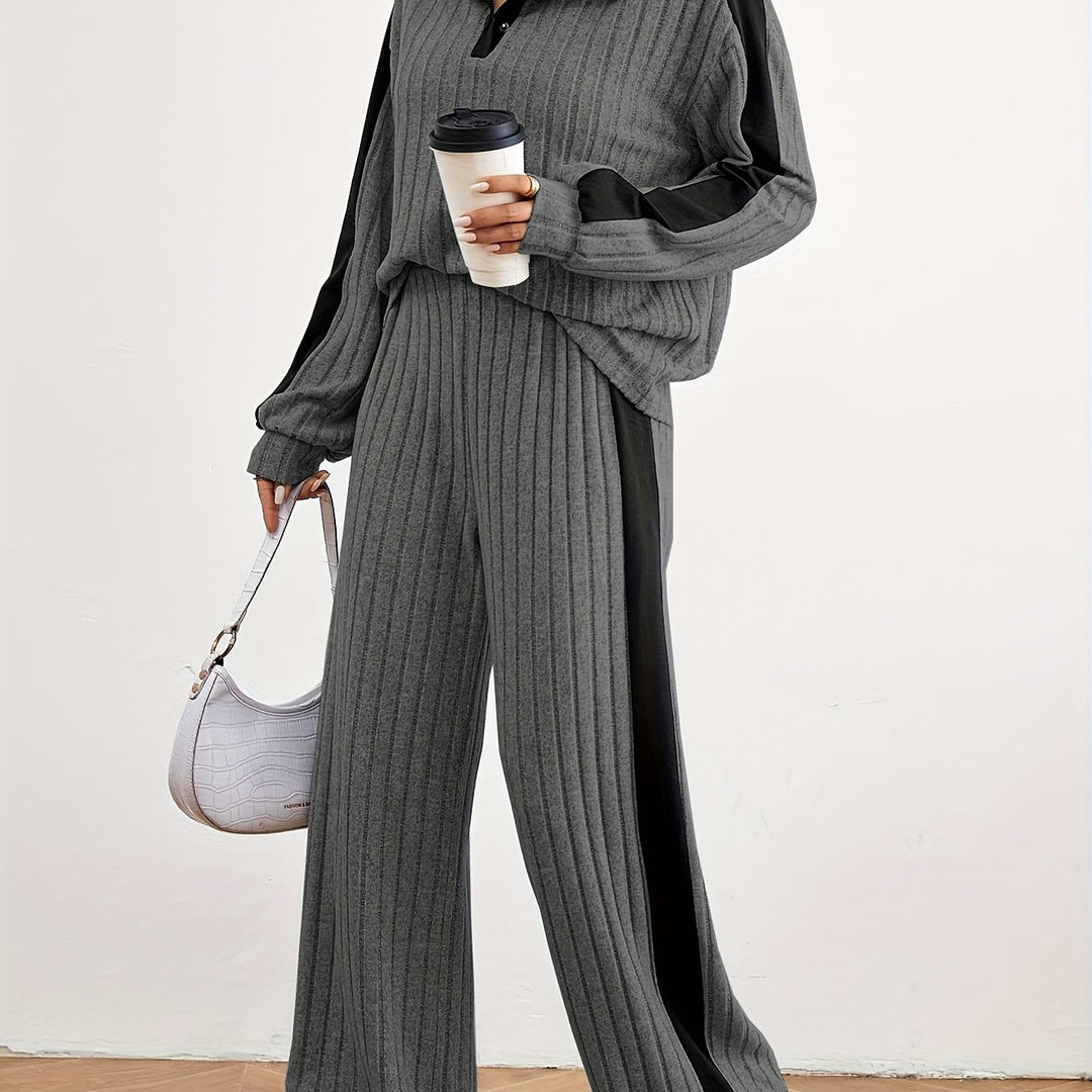 Hermance | Contrast Bound Two Piece Set