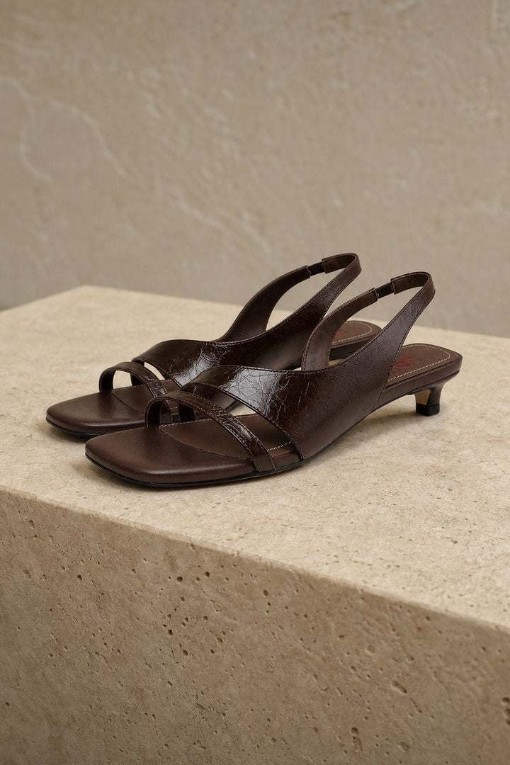 Estella | Sheepskin Lined Tie Strap Heels