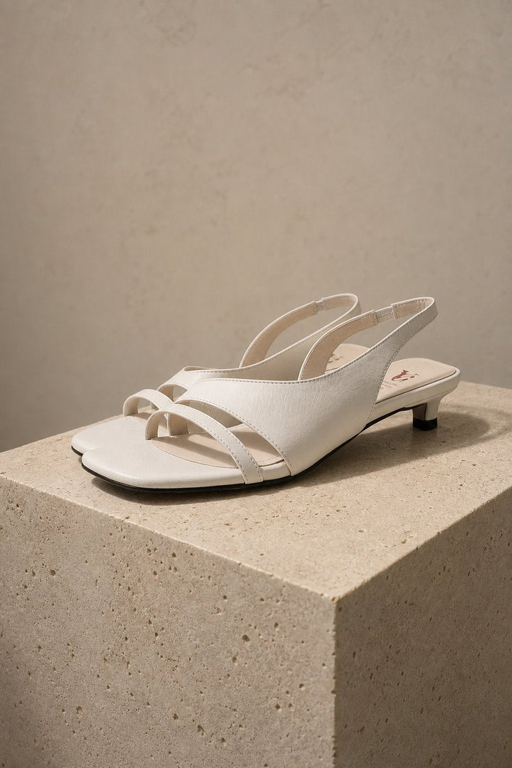 Estella | Sheepskin Lined Tie Strap Heels