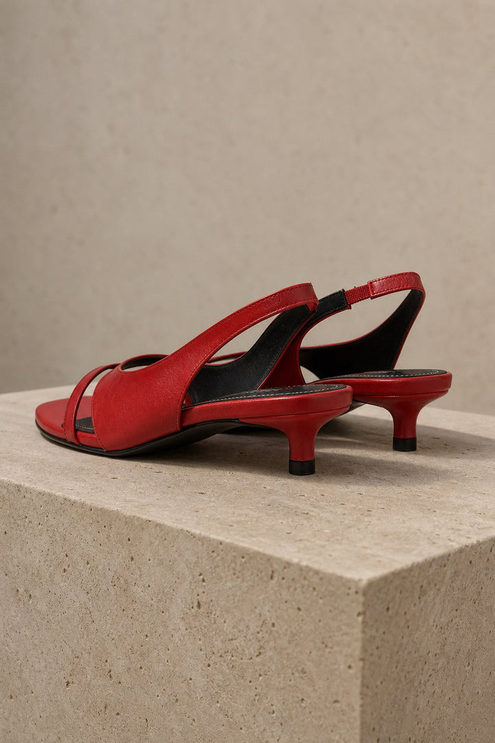 Estella | Sheepskin Lined Tie Strap Heels