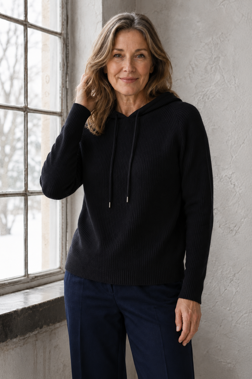 Bridget | Classic Drawstring Hoodie - Dusk