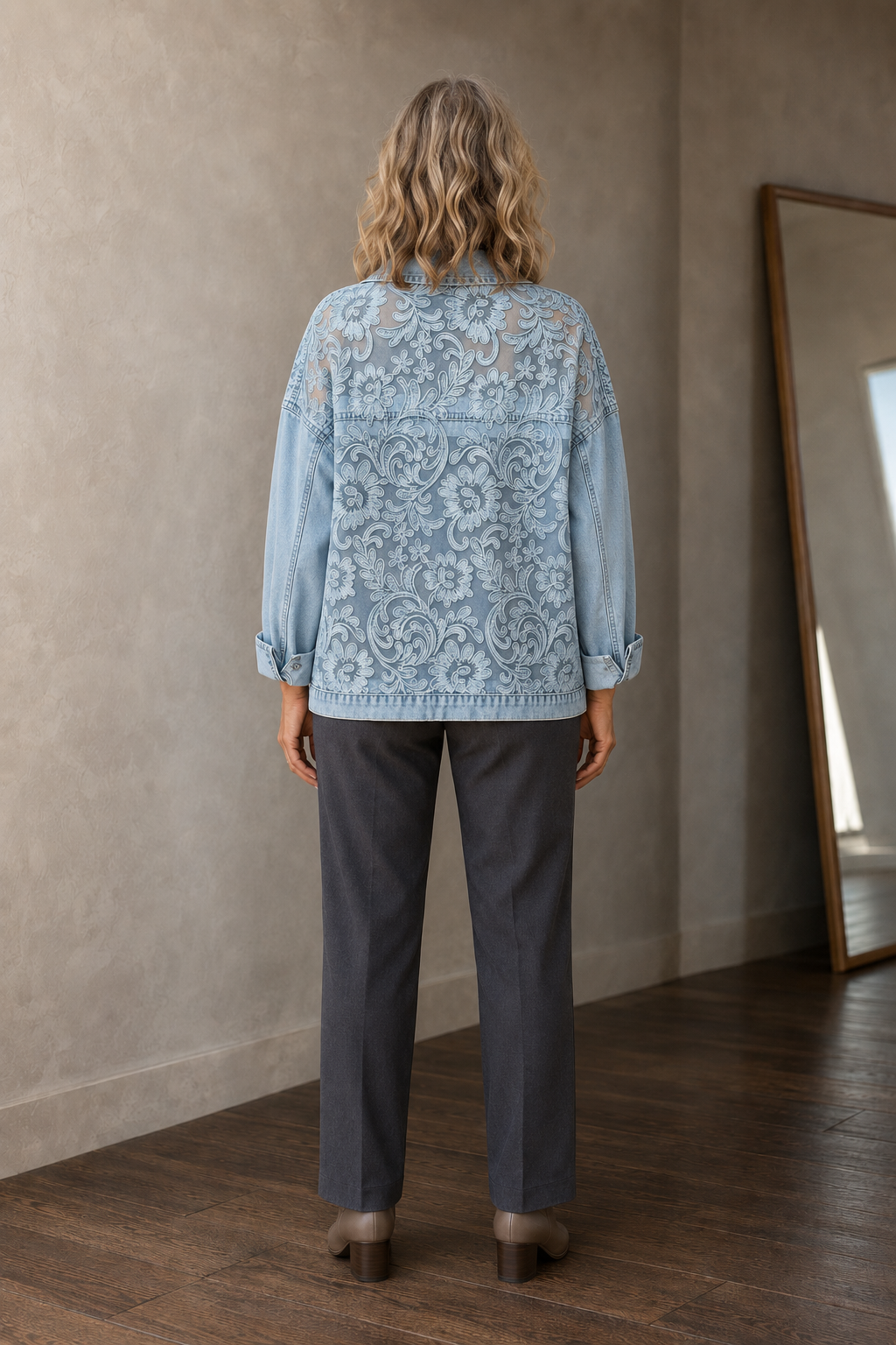 Celestine | Long Sleeve Layering Shirt - Blue