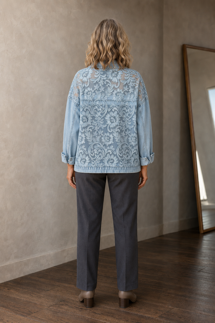 Celestine | Long Sleeve Layering Shirt - Blue