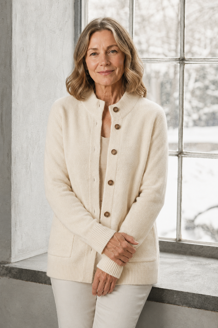 Charlene | Open Front Cardigan - Ivory