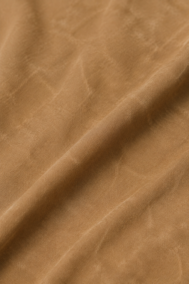 Cotton Blend Belted Maxi Dress fabric close-up