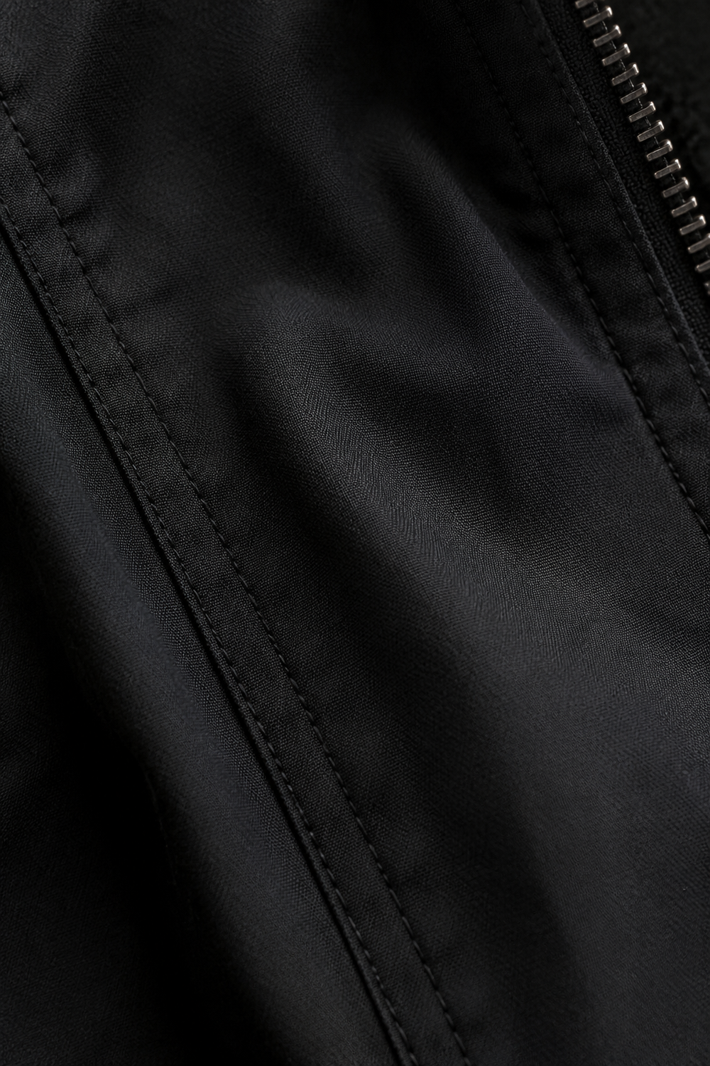 Cotton Blend Hooded Winter Parka cloth close-up