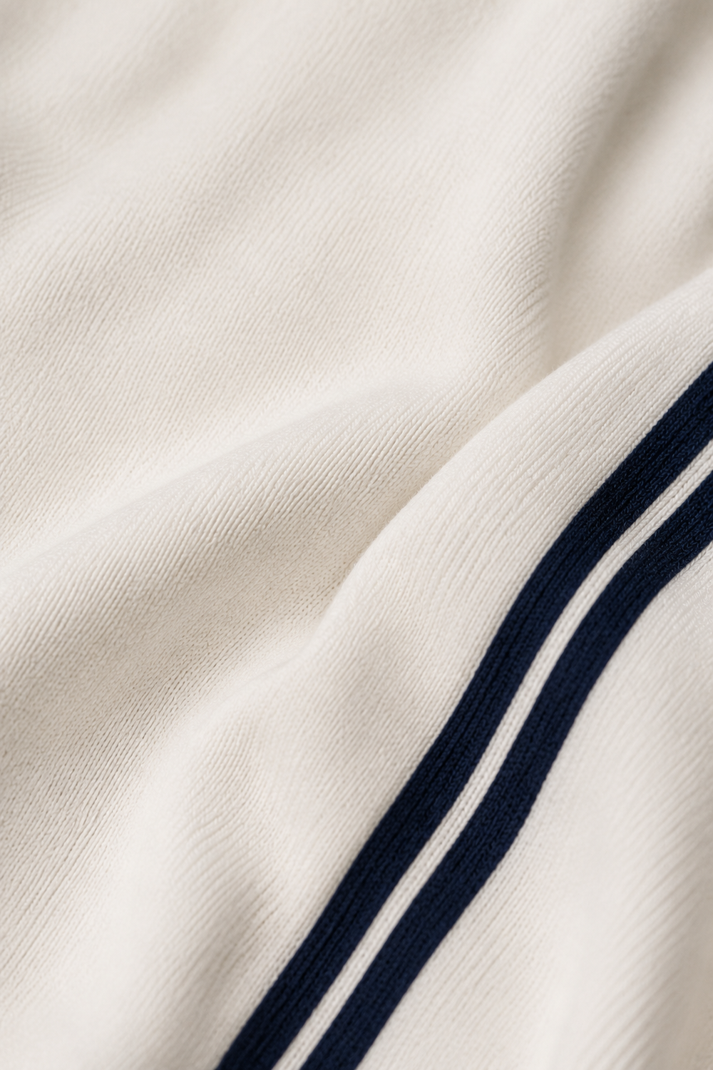Cotton Blend Relaxed Two Piece Set fabric close-up