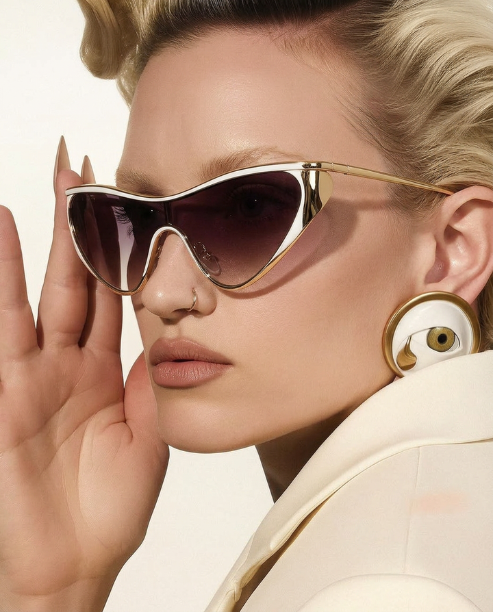 Curved Single Lens Shield Sunglasses