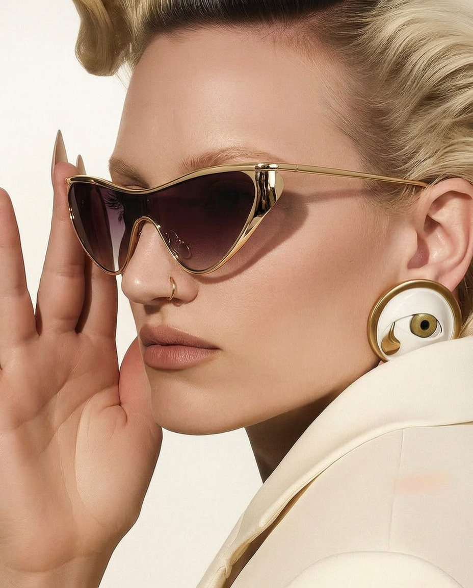Curved Single Lens Shield Sunglasses