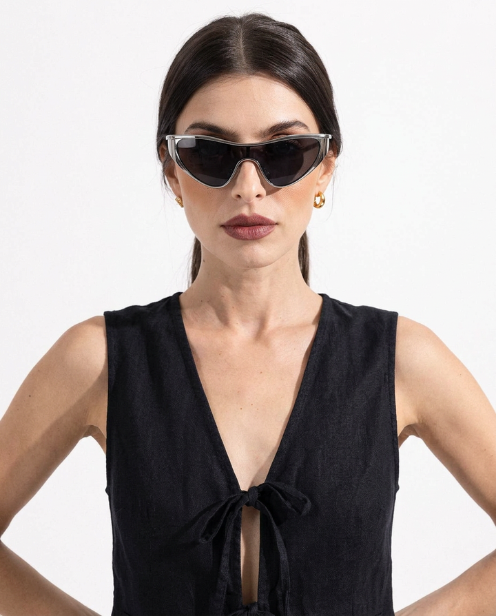 Curved Single Lens Shield Sunglasses