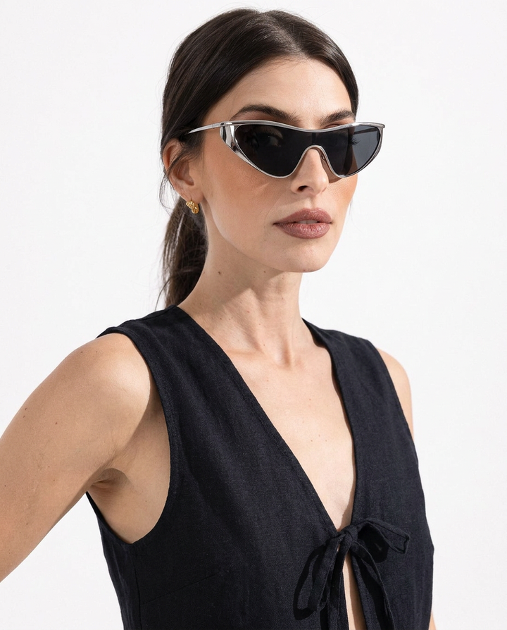 Curved Single Lens Shield Sunglasses