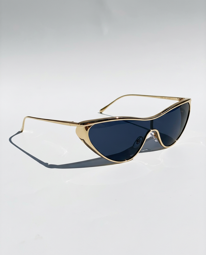 Curved Single Lens Shield Sunglasses