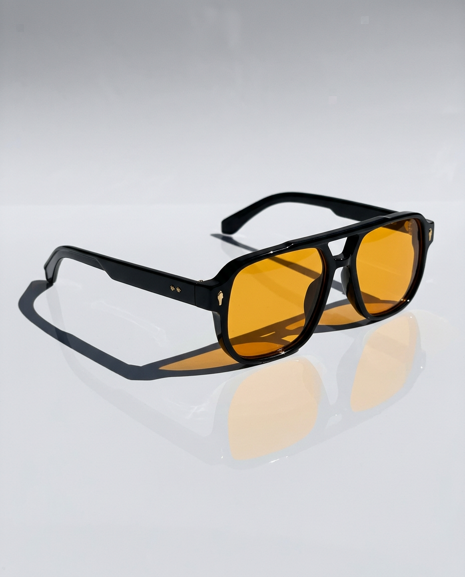 Squared Acetate Oversized Sunglasses
