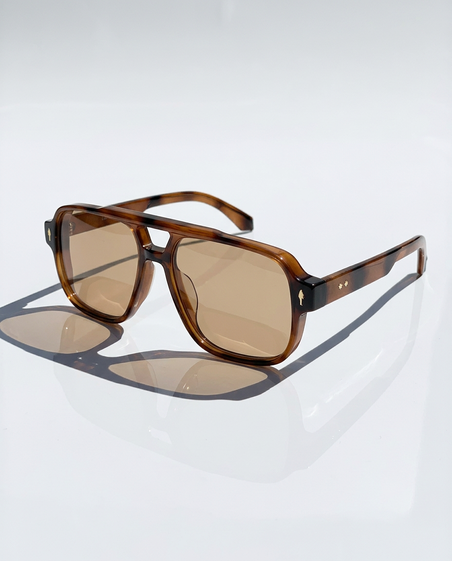 Squared Acetate Oversized Sunglasses