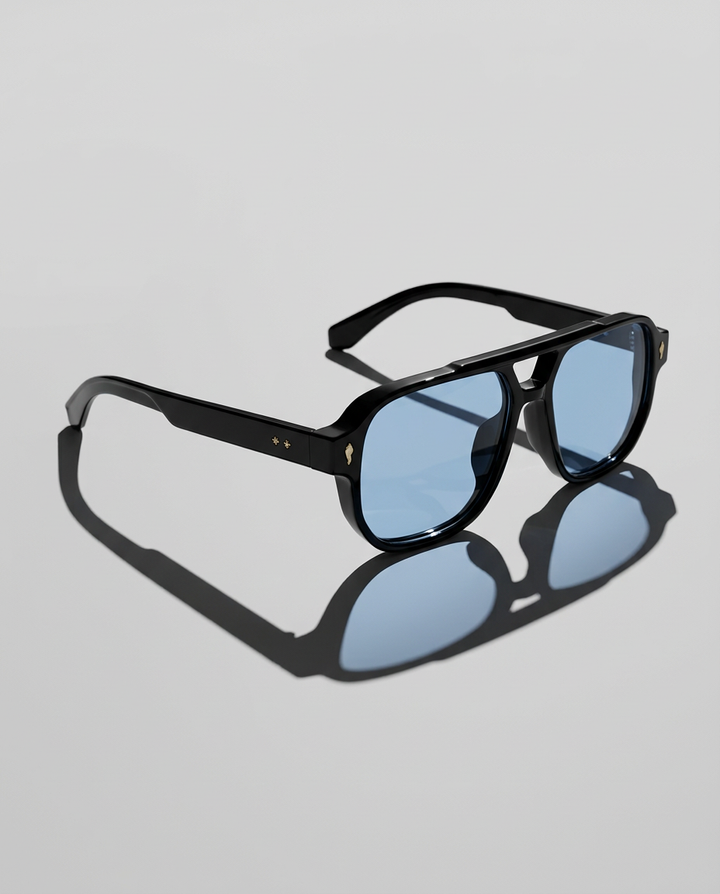 Squared Acetate Oversized Sunglasses