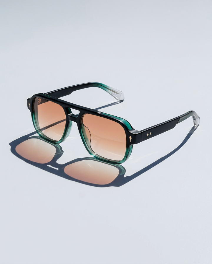 Squared Acetate Oversized Sunglasses