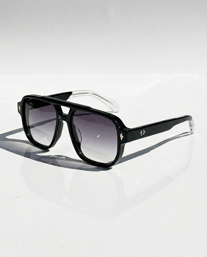 Squared Acetate Oversized Sunglasses