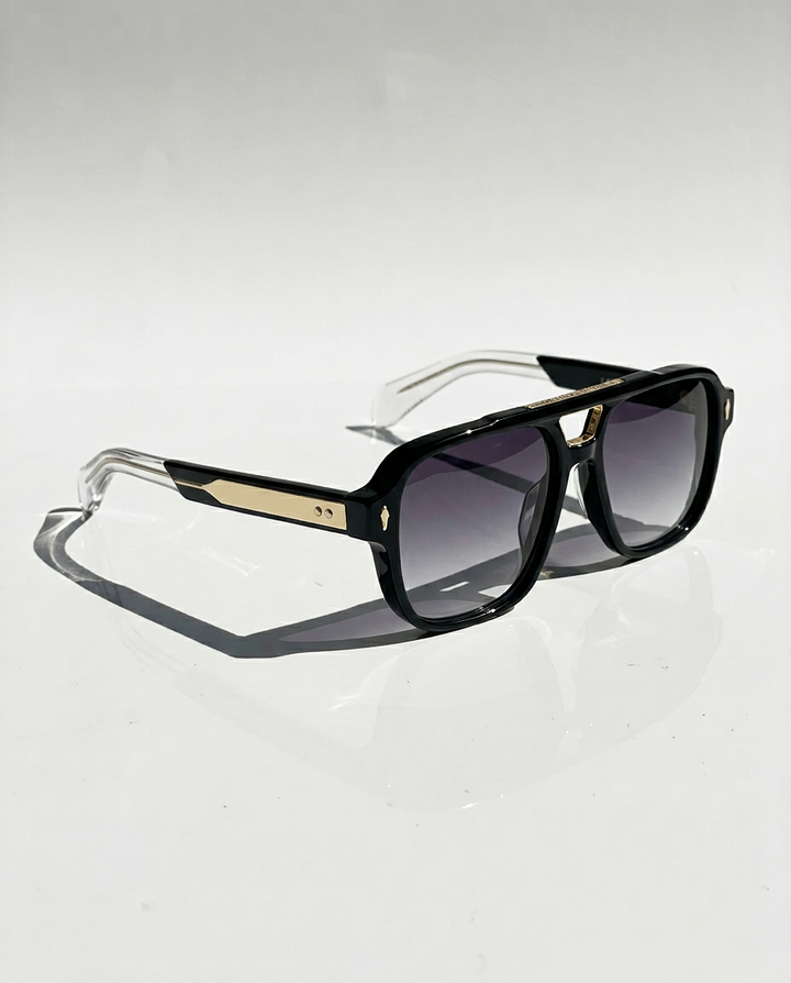 Squared Acetate Oversized Sunglasses