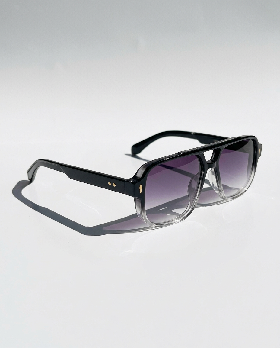 Squared Acetate Oversized Sunglasses