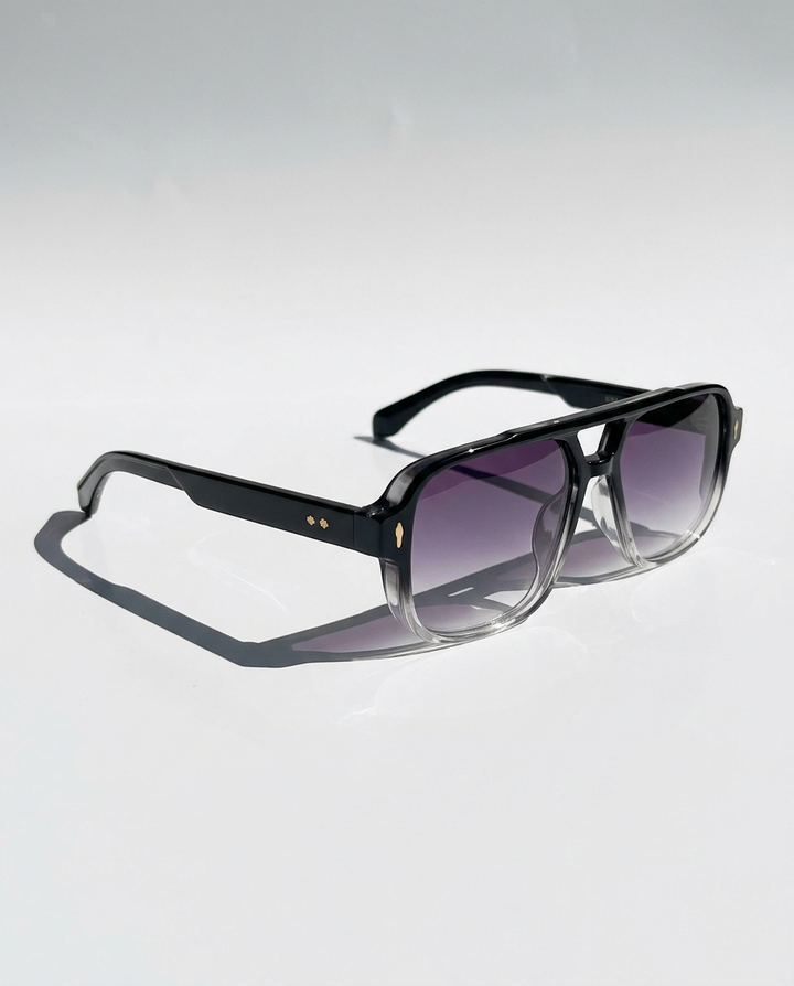 Squared Acetate Oversized Sunglasses