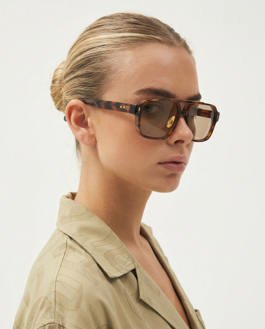 Squared Acetate Oversized Sunglasses