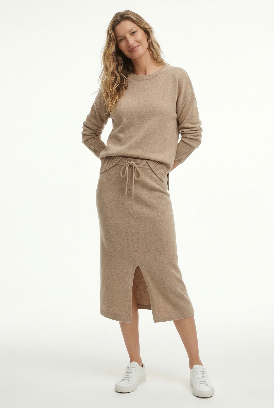 Rosette | Cotton Knit Sweater and Skirt