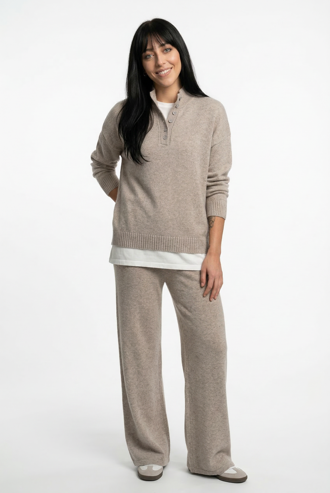 Christine | Cashmere Knit Trouser Set