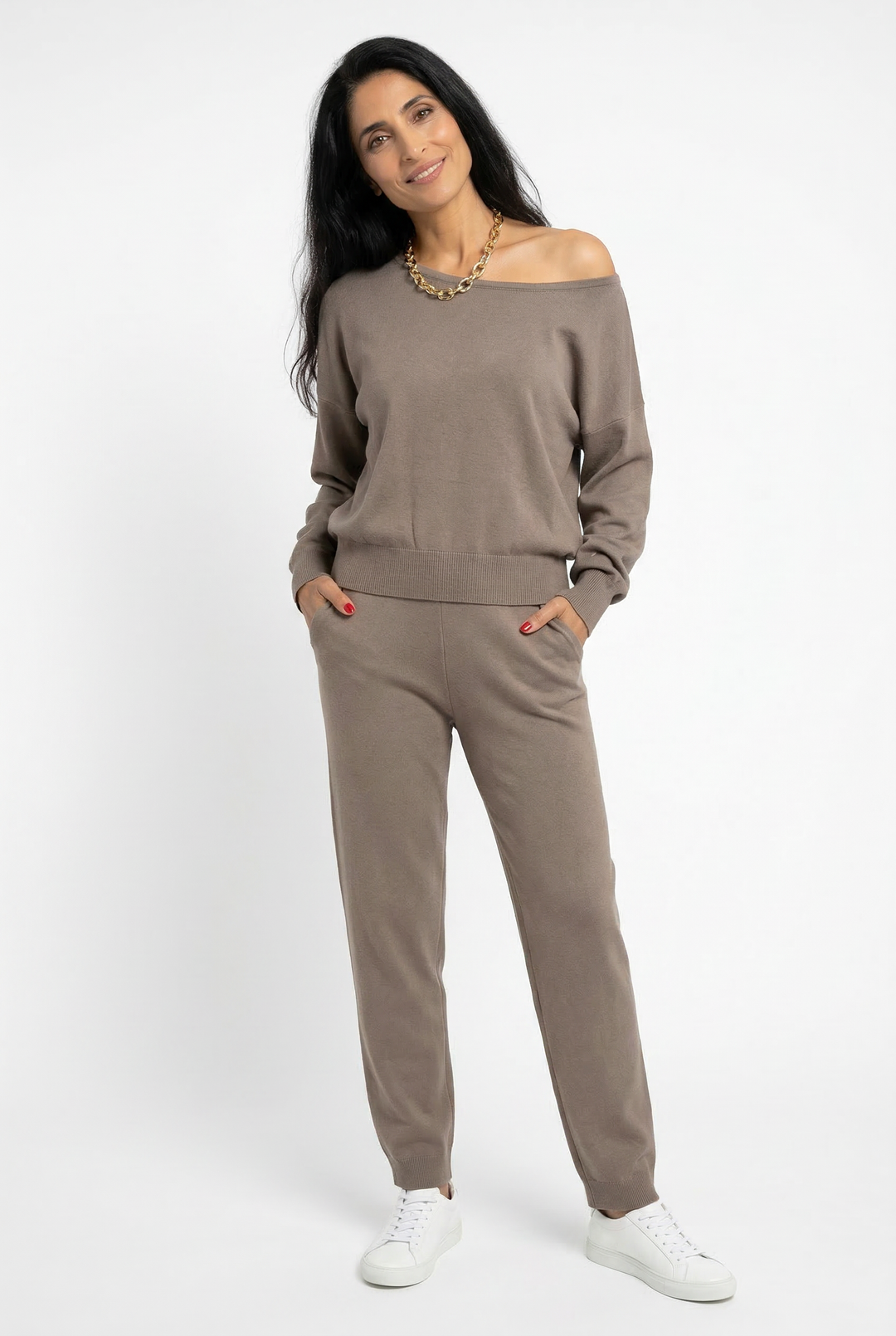Irenee | Off Shoulder Knit Two Piece Set