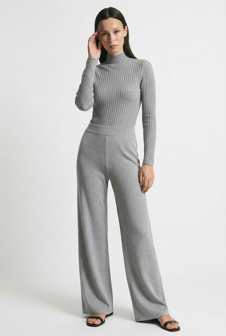 Valerie | Three Piece Ribbed Knit Set