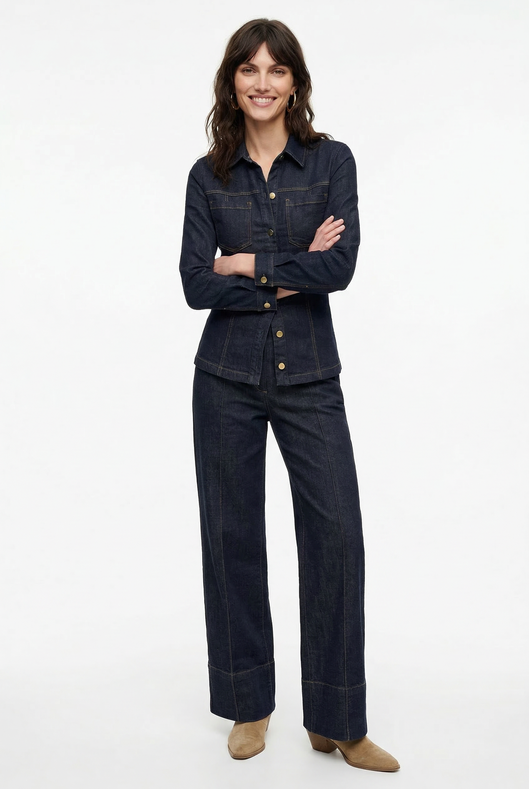 Anne | Heavy Denim Blazer and Trousers