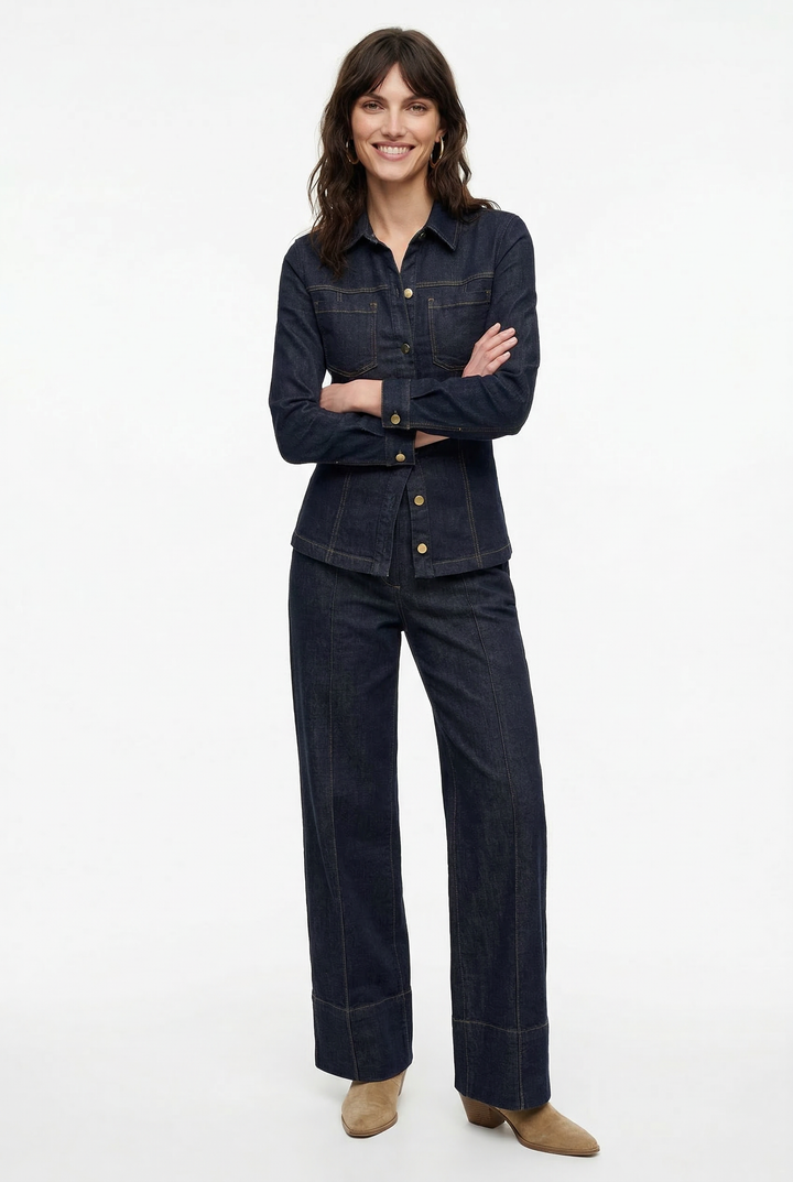 Anne | Heavy Denim Blazer and Trousers