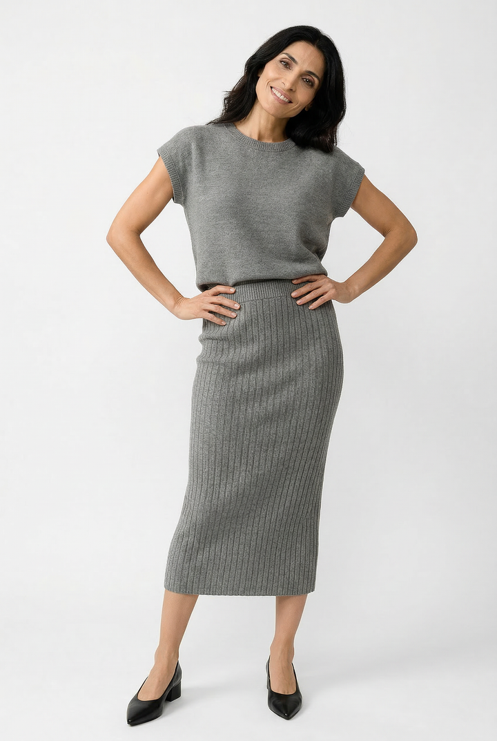 Noella | Cotton Rib Sleeveless Set