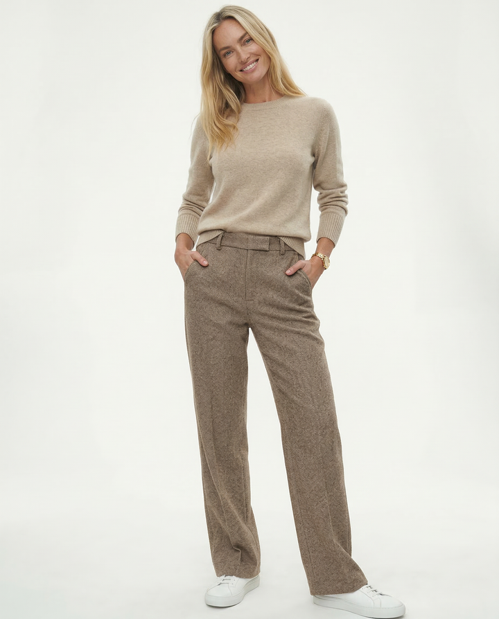 Colombine | 45% Wool Straight Leg Pants
