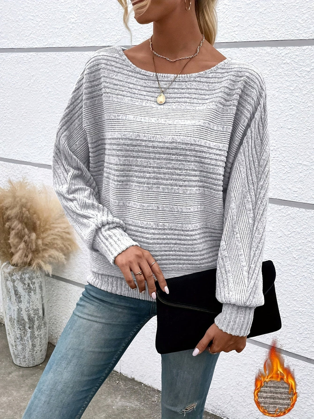 Jane | Fine Knit Crew Neck Tee