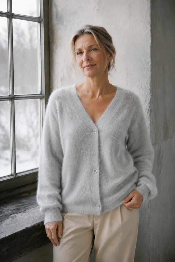 Daisy™ - Cashmere Sweater - Light Gray