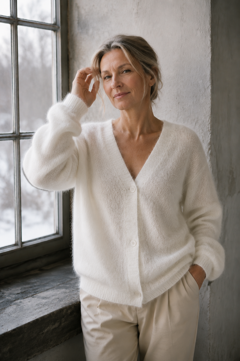 Daisy™ - Cashmere Sweater - White