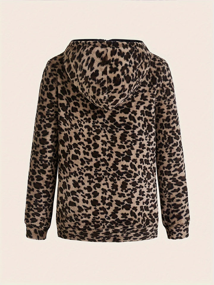 Micheline | Leopard Print Zip Hoodie