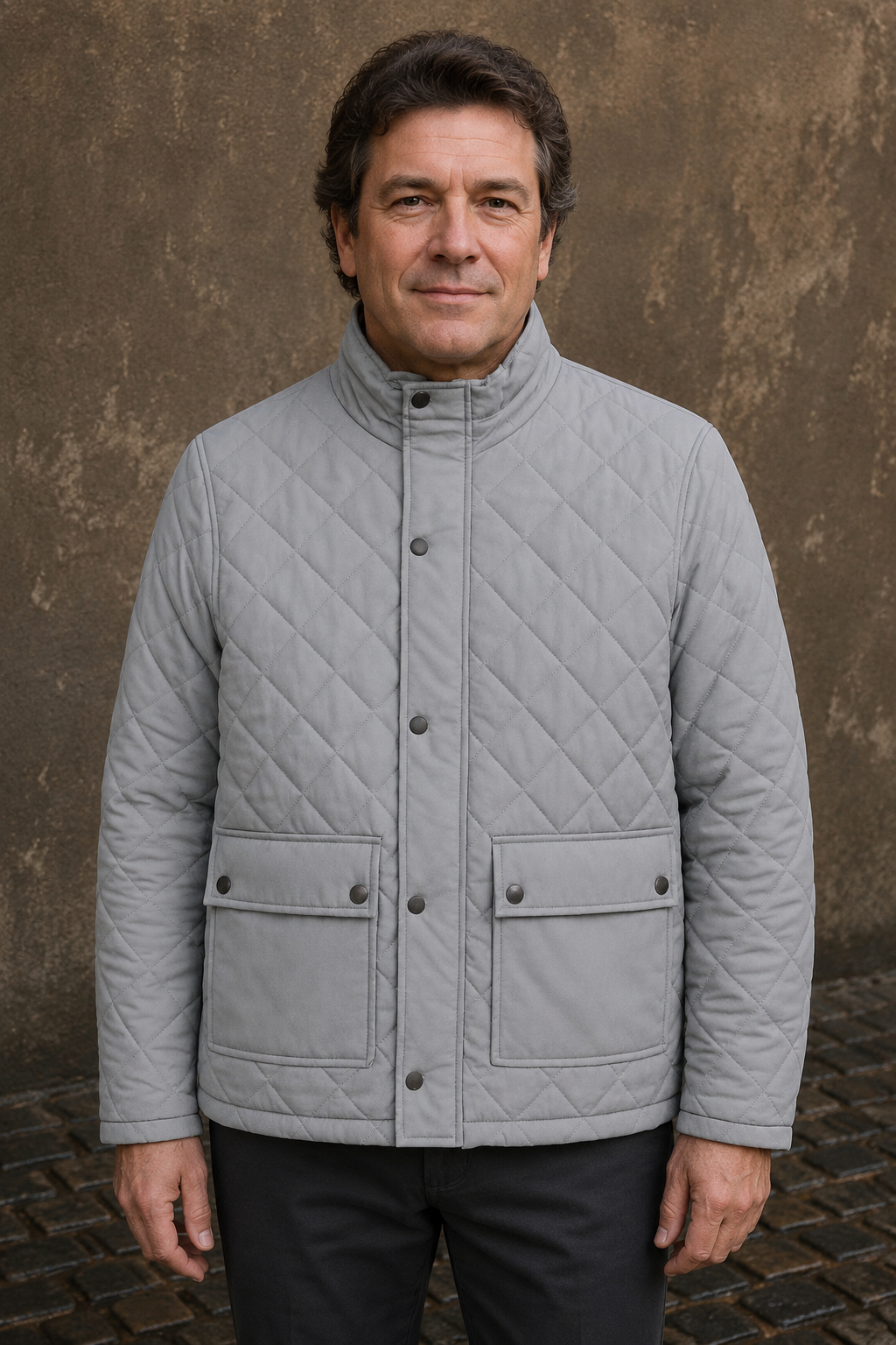 Diamond Quilted Field Jacket - hero closed