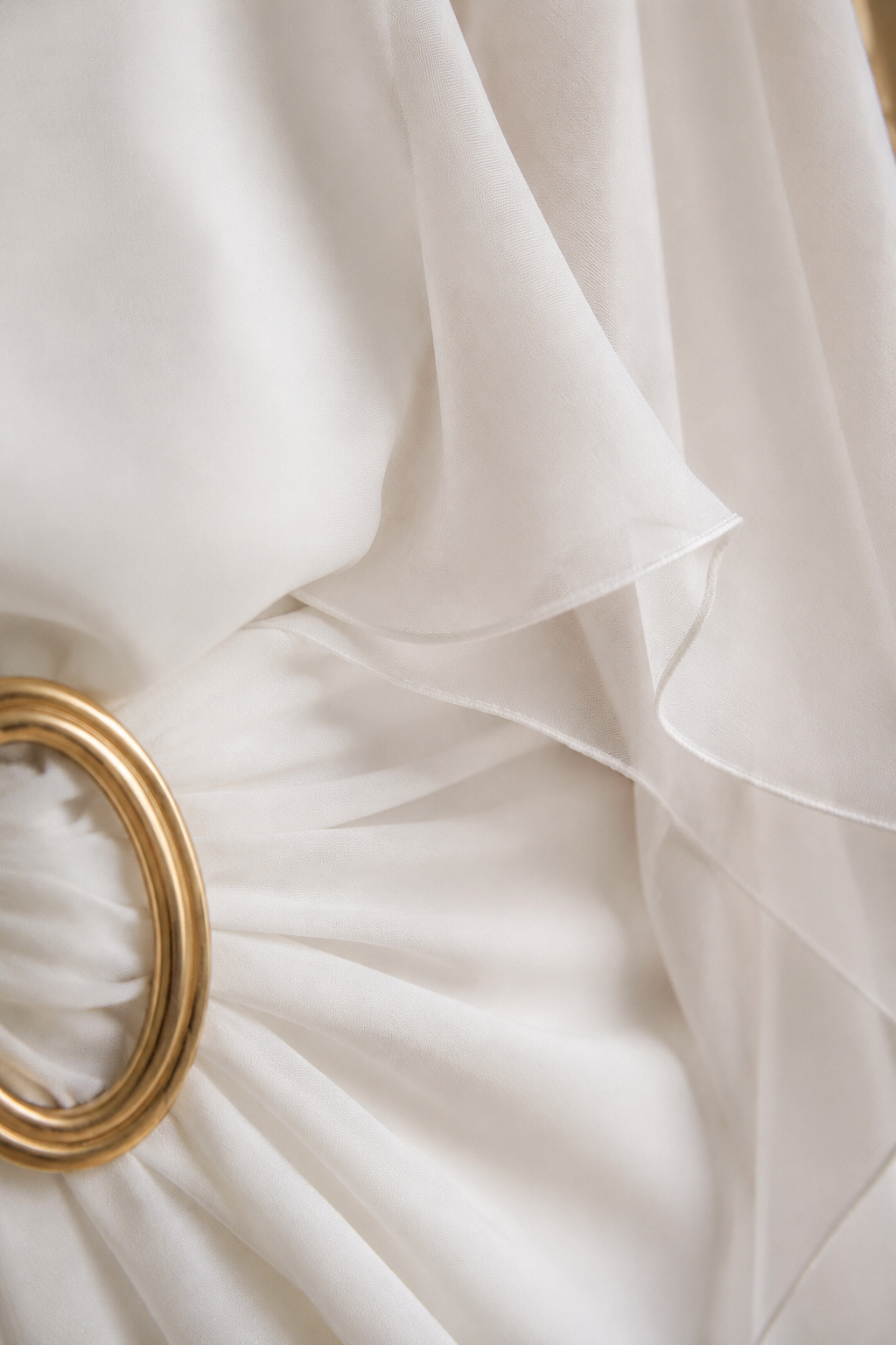 Sheer Overlay Column Dress - fabric close-up