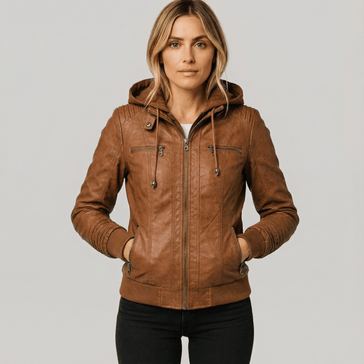 Fernande | Faux Leather Moto Jacket