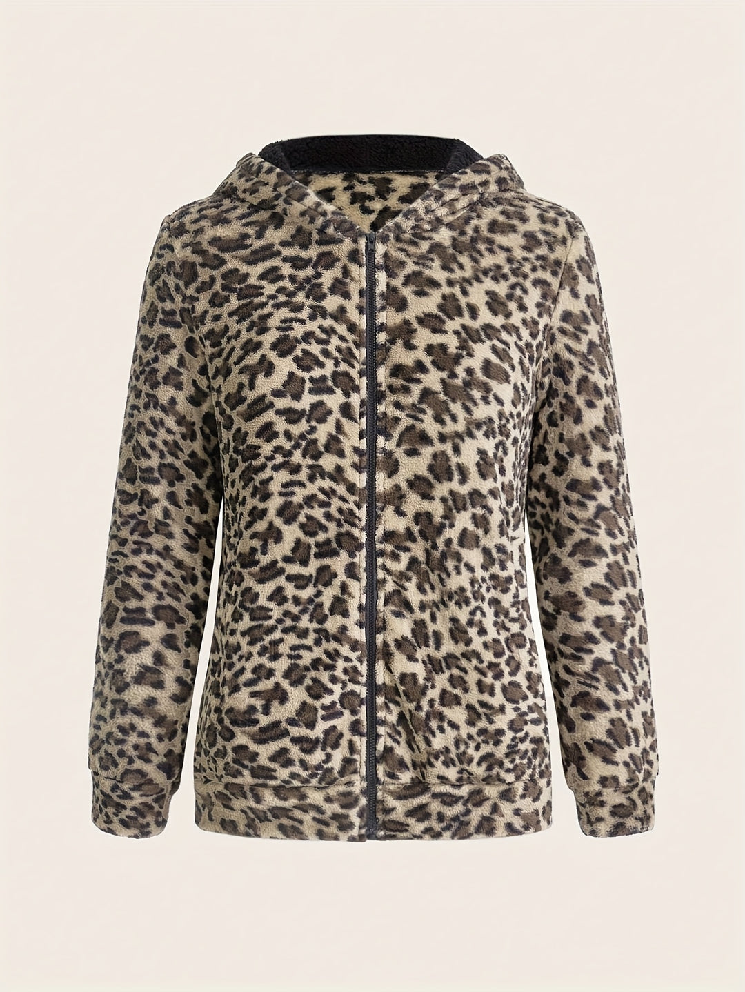 Micheline | Leopard Print Zip Hoodie