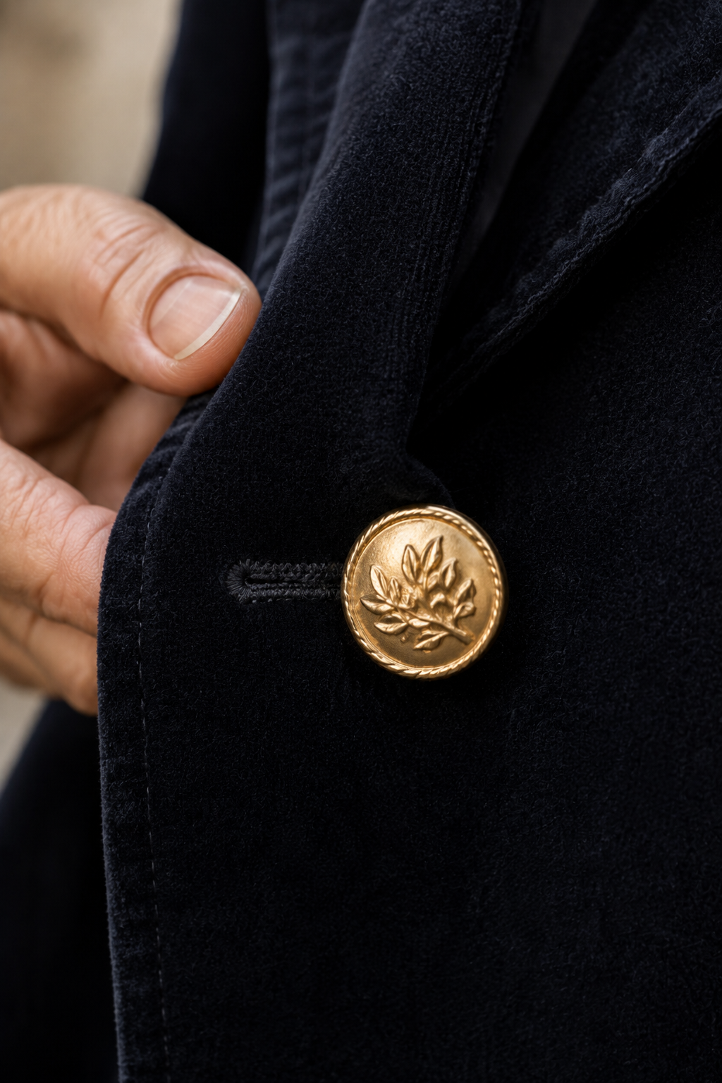 Élise | Dense Weave Tailored Blazer - fabric close-up