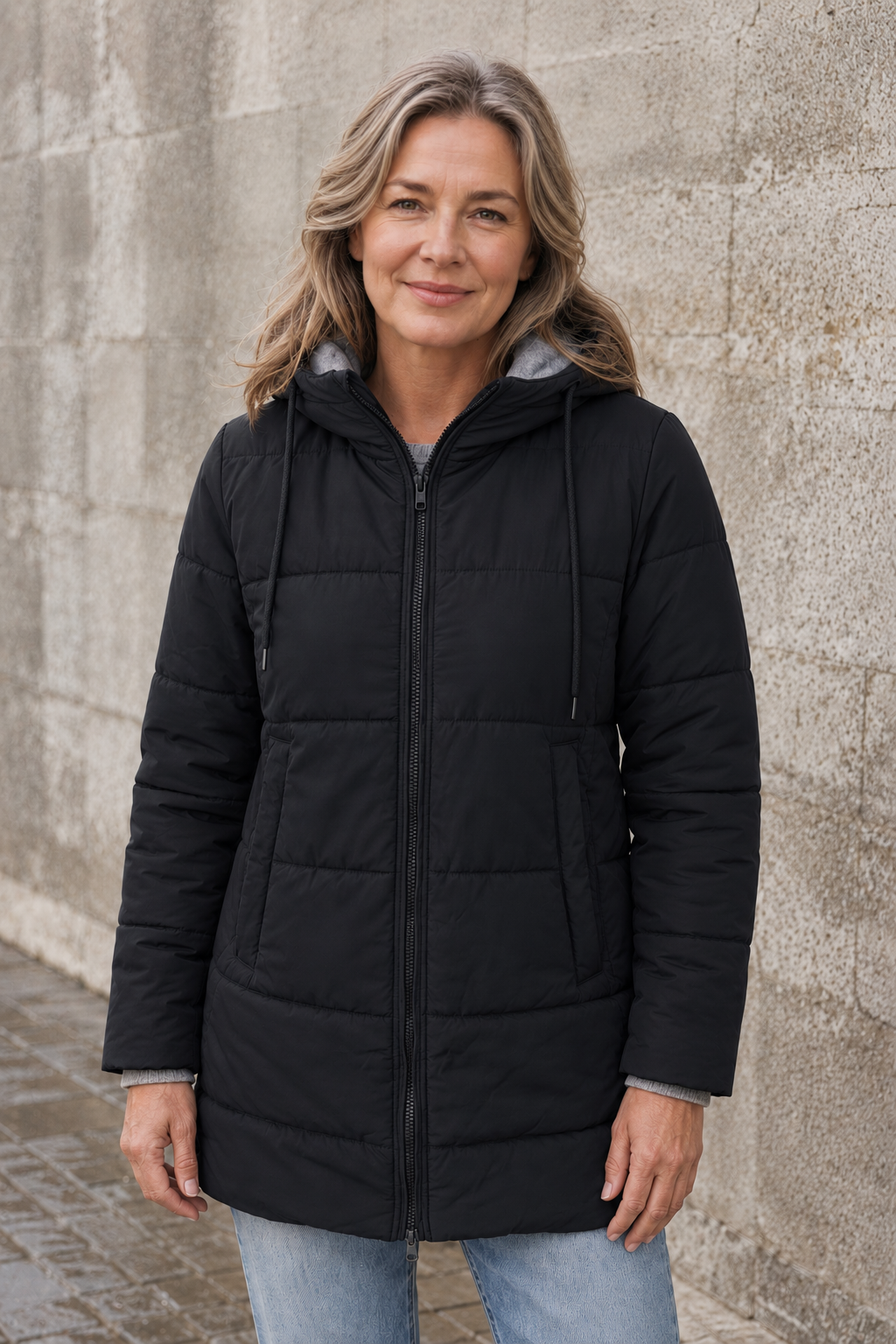 Emmeline | Insulated Hooded Puffer - Black