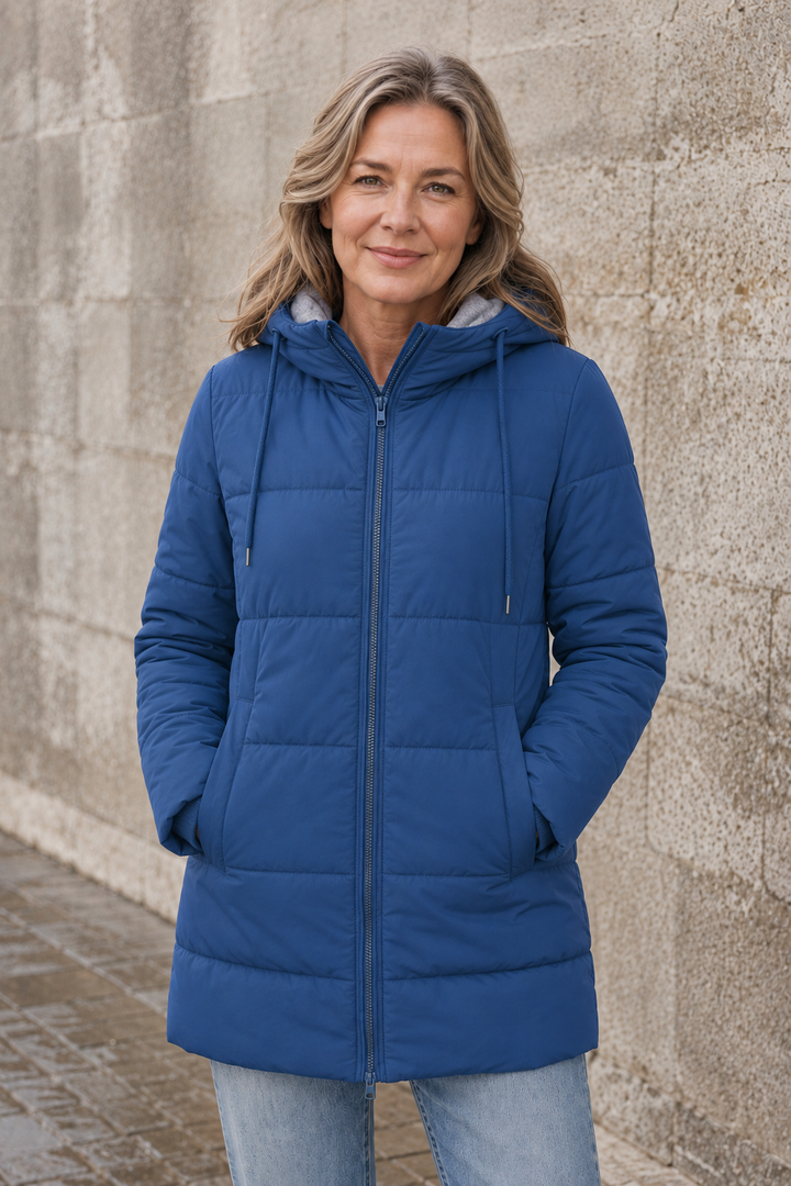 Emmeline | Insulated Hooded Puffer - Blue