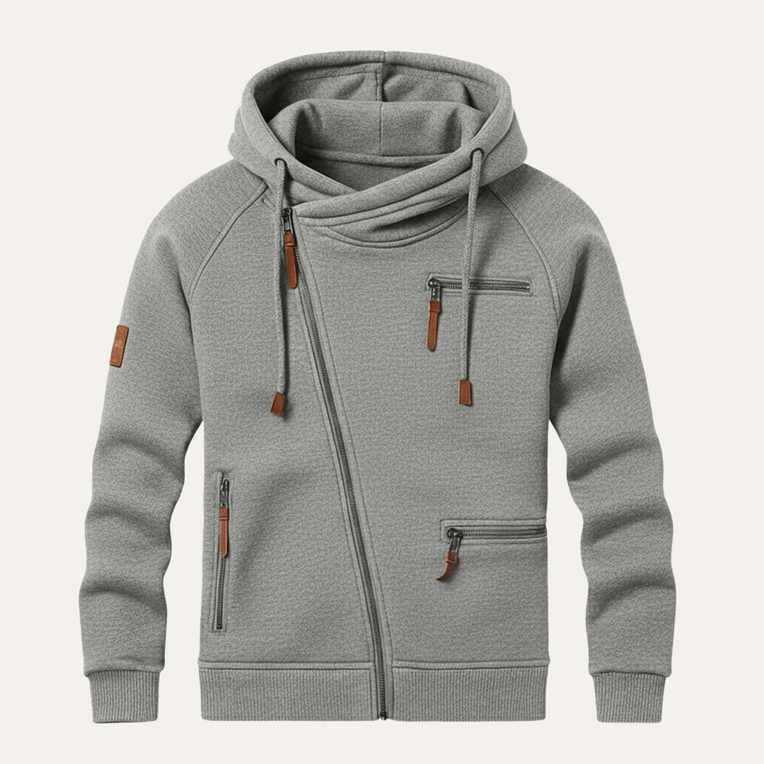 Magloire | Brushed Back Zip Up Hoodie