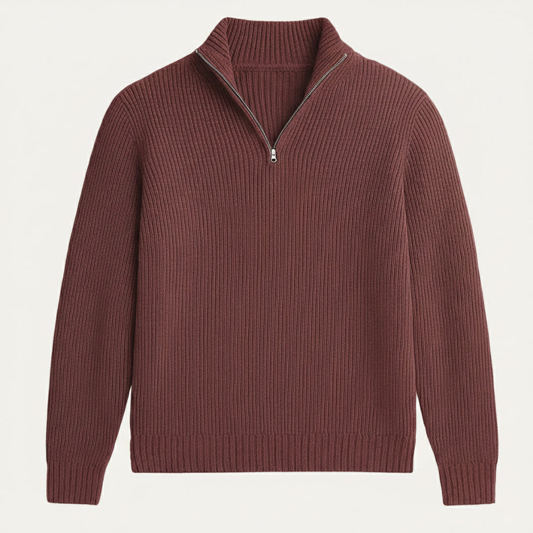 Francois | 100% Cashmere Half Zip Knit