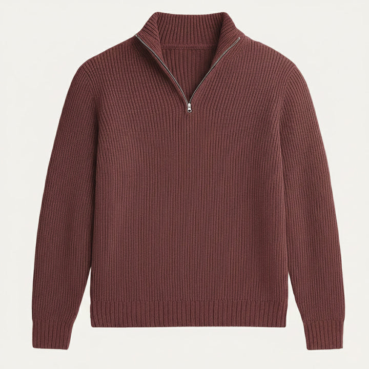 Francois | 100% Cashmere Half Zip Knit