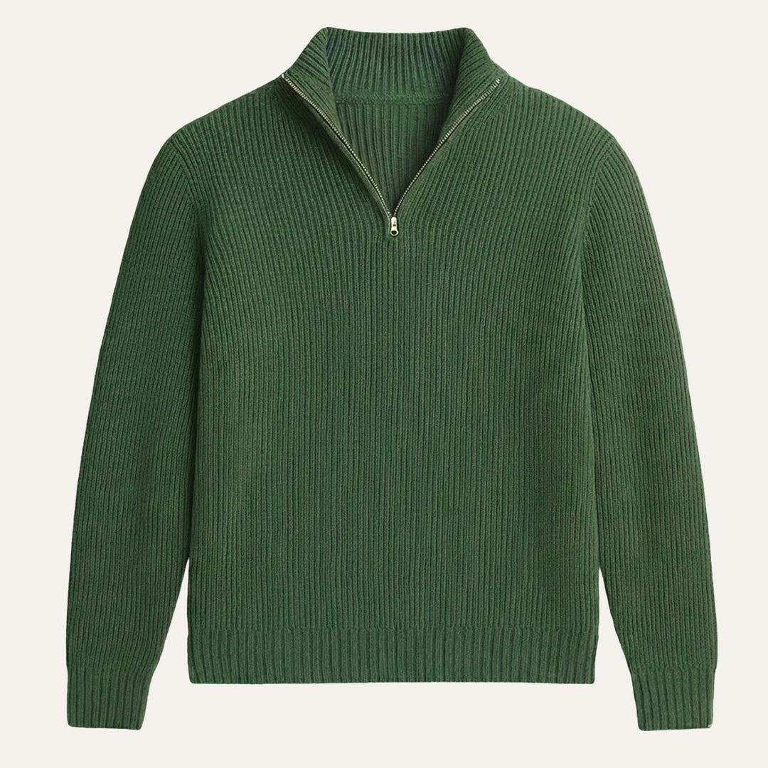 Francois | 100% Cashmere Half Zip Knit