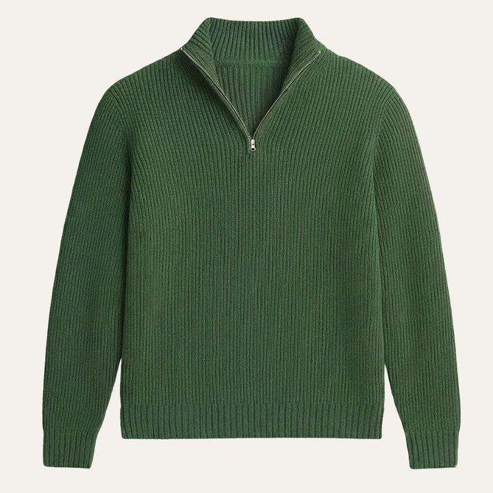 Francois | 100% Cashmere Half Zip Knit